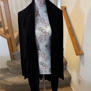 Torrid Black Open Front Cardigan